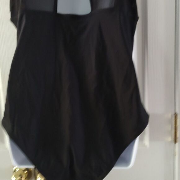 Tempt Me Women One Piece Swimsuit High Neck Plunge Mesh Ruched Monokini Swimwear - Picture 5 of 8